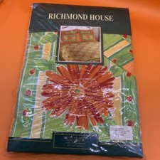 Vintage Orange Floral Curtains