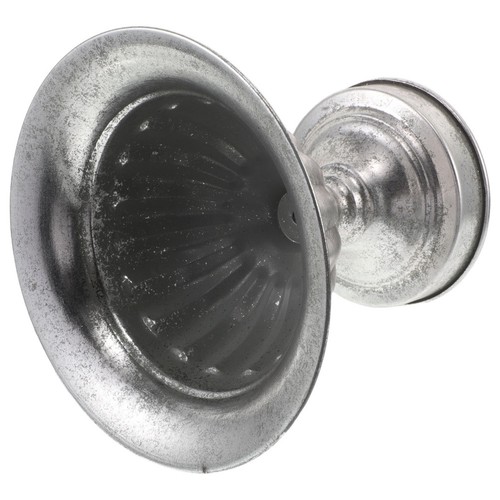 Silver metal centerpiece - metal, vase