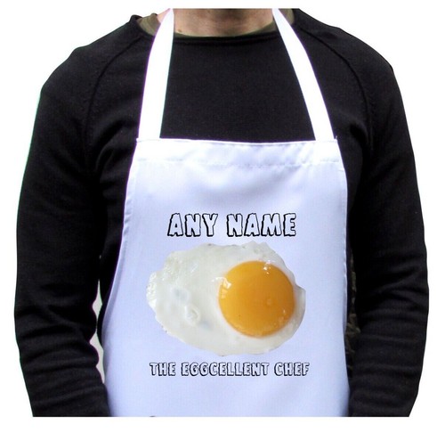 Personalised apron fried egg - personalised,
