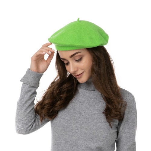 Plain beret hat - beret, autumn