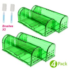 Mouse Trap Humane Live Catcher Rat Vermin Rodent Cage Pest No Kill Reusable