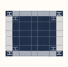 135X175CM Letter H Shawl Cashmere Blanket Orange Warm Throw Sofa Plaid Xmas Gift