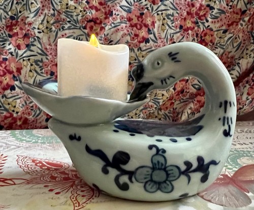 Blue white china - white,