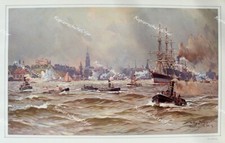 Willy Stöwer Hamburg port