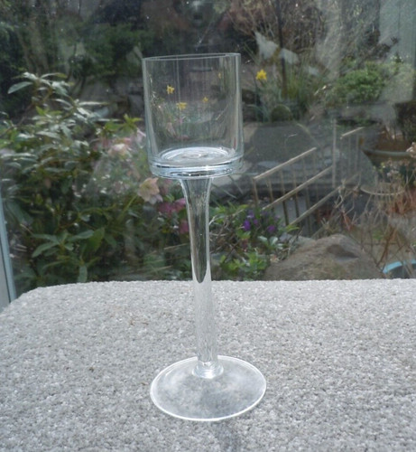Stemmed clear glass - stemmed, candle