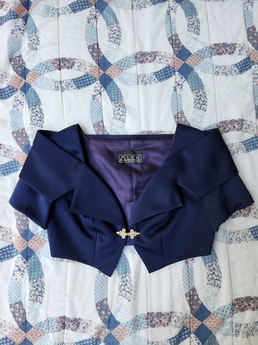 Alex evenings bolero - bolero, navy