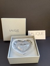 LALIQUE GLASS HEART TRINKET