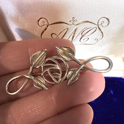 Sterling silver brooch - , by