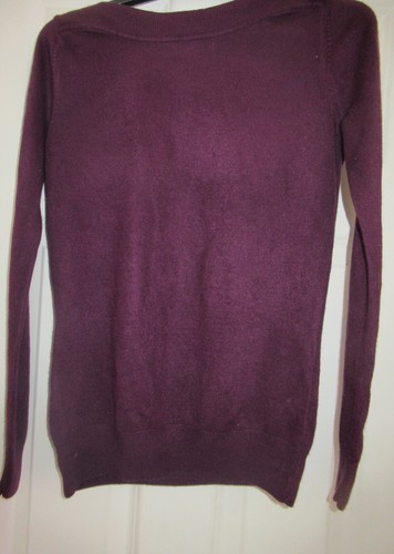 Ladies burgundy jumper - f&f,