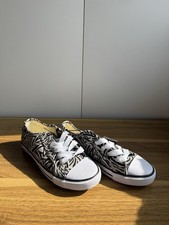TU Zebra Print Canvas Trainers