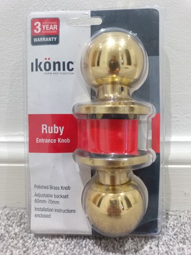 Ikonic ruby entrance knob - ikonic,