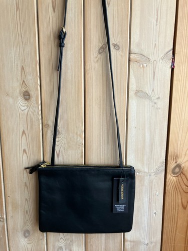 New genuine black leather - genuine,