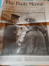 Sk195 Daily Mirror April 20 1912 The  Sinking Of The Titanic Pullout Sheet