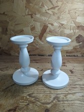IKEA ERSÄTTA002.361.21 Pair Of White Candle Sticks Pillars 20cm