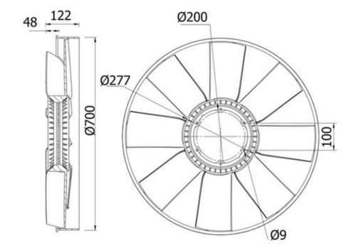Mahle engine cooling fan