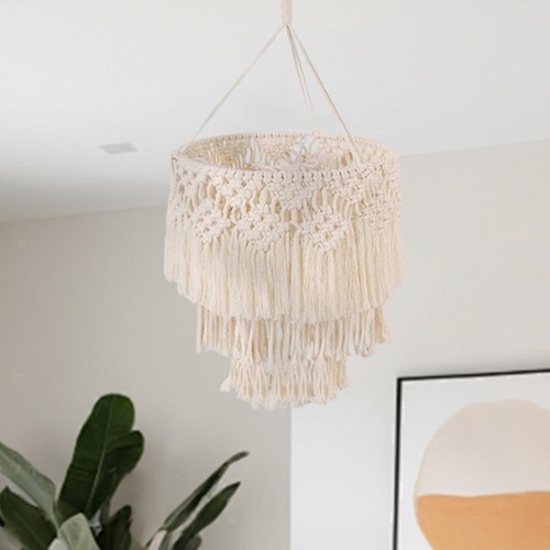 Macrame ceiling lamp - ceiling, shade