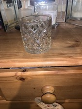  Crystal  Cut Whisky Glass Tumbler vintage 