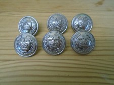 OBSOLETE POLICE BUTTONS, BRITISH TRANSPORT POLICE 6 X 25mm IDEAL FOR FANCY DRESS