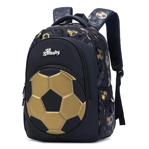 Golden football backpack - golden,
