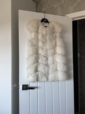 White Real Fox Fur Ladies