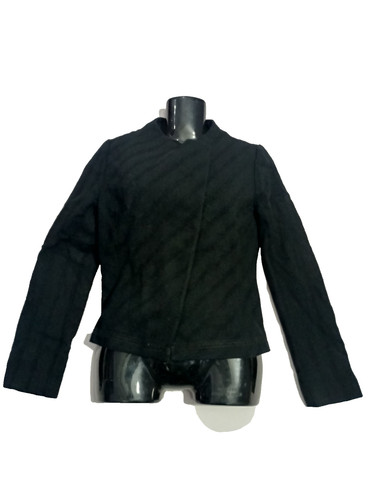 Black quilted peplum blazer - black,