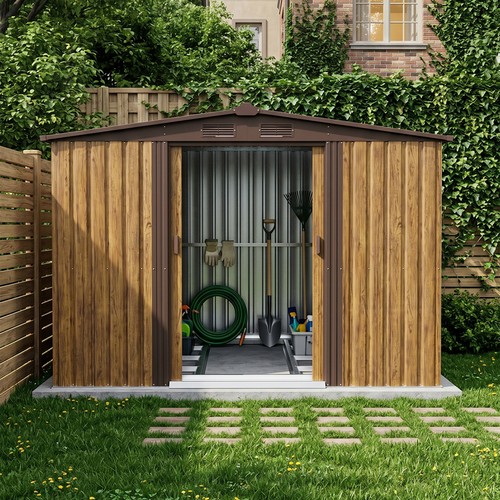 8ft metal garden shed - 8, x