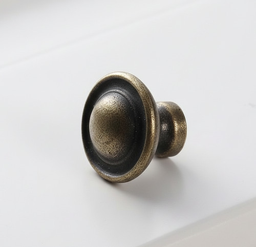 Antique brass pull knob handle - pull,