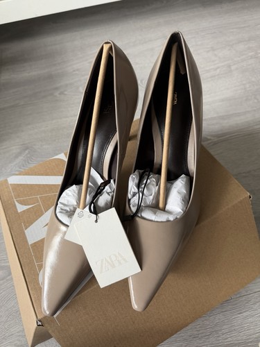 Zara taupe grey leather - taupe,