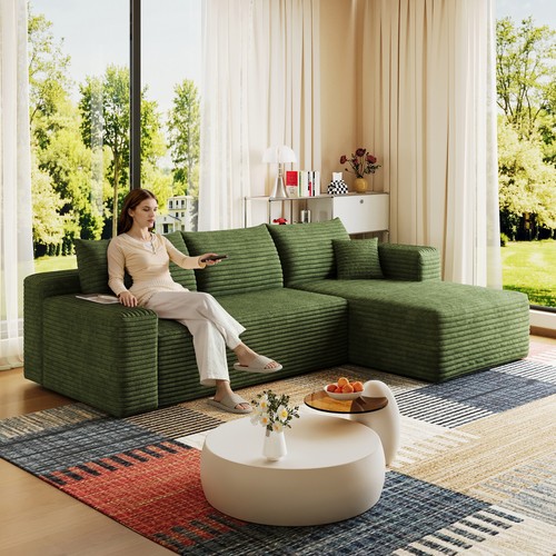 Green cloud sectional - 95",