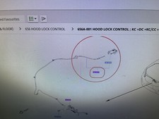 Nissan Navara D23 Bonnet Cable 656214jA0A