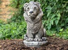 Stone guardian lion figurine