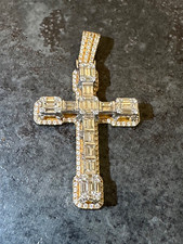 Baguette Diamond Cross Pendant