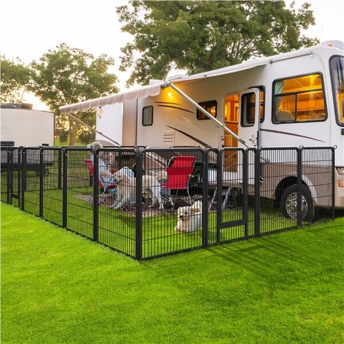 Foldable metal dog playpen - foldable,