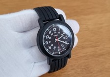 Timex Camper T2N719 Indiglo Unisex Watch Black Rubber Band Used