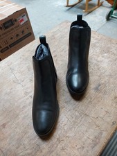 Joules Women's Cheltenham Leather Chelsea Boot -Black Size UK 5