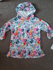 Next Girls Hooded Towel Swim Robe 2-3yrs