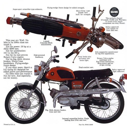 1969 suzuki 100 wolf sales - suzuki,