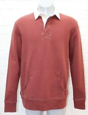 Ex White Stuff Men's Chestnut Long Sleeve Rugby Shirt Size M