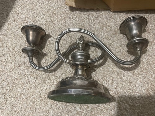 Pair vintage silver plated - pair,
