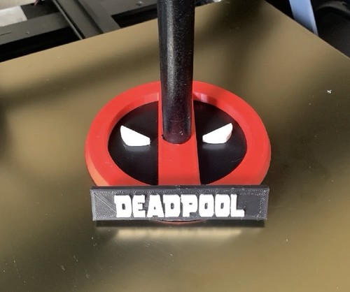 Printed dead pool mask - 3d, and