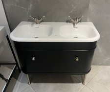 EX- Display Burlington Chalfont 1000mm Single Drawer Unit & Basin Matt Black
