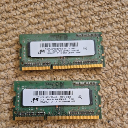 2gb micron ddr3 laptop - (2x1gb),