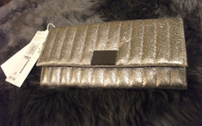 Metallic Leather clutch bag