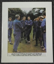 ENGLAND ALF RAMSEY GORDON BANKS THOMPSON HUNT SIGNED FOOTBALL PICTURE 12"x 10"