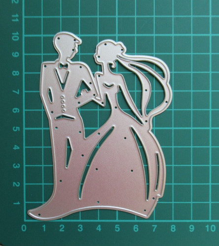 Bride groom metal die cutter - &,