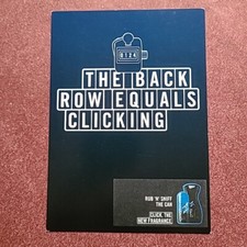 Lynx Click Deodorant Advertising Postcard, Unposted. Rub N Sniff. 