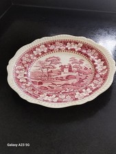 Vintage Spode Tower Red Plate