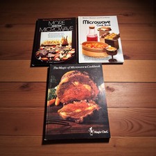 Vintage Microwave Cookbooks Lot Better Homes & Gardens Magic Chef Set of 3