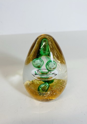 Vintage egg shape art glass - shape,