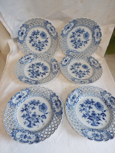 Set six meissen - meissen, blue
